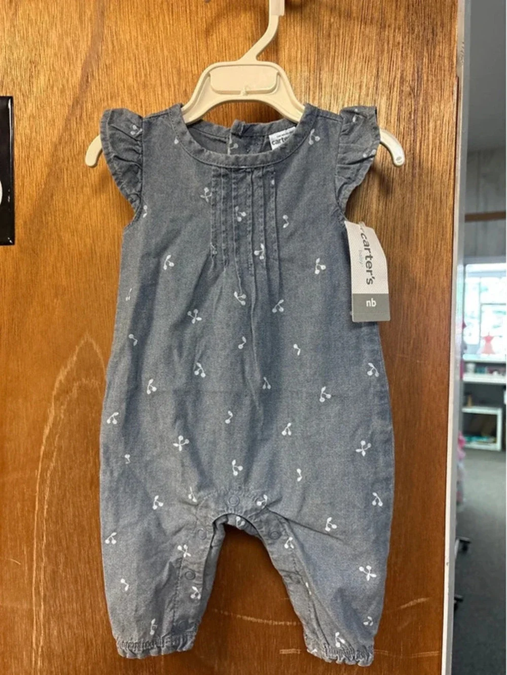 Carters Denim Jumpsuit NWT Newborn
